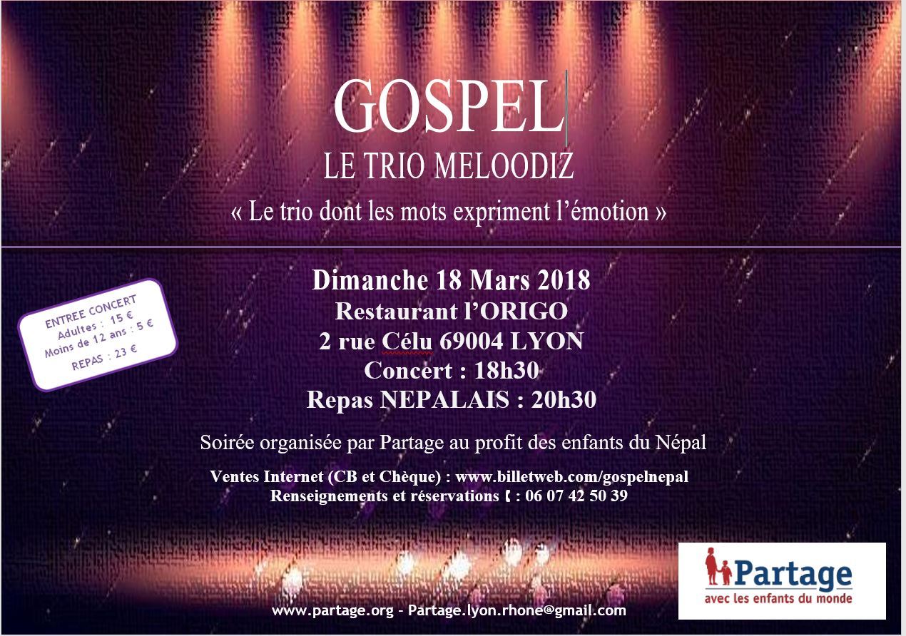 Affiche Gospel Le trio Meloodiz