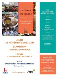 Affiche Cantines du monde Partage